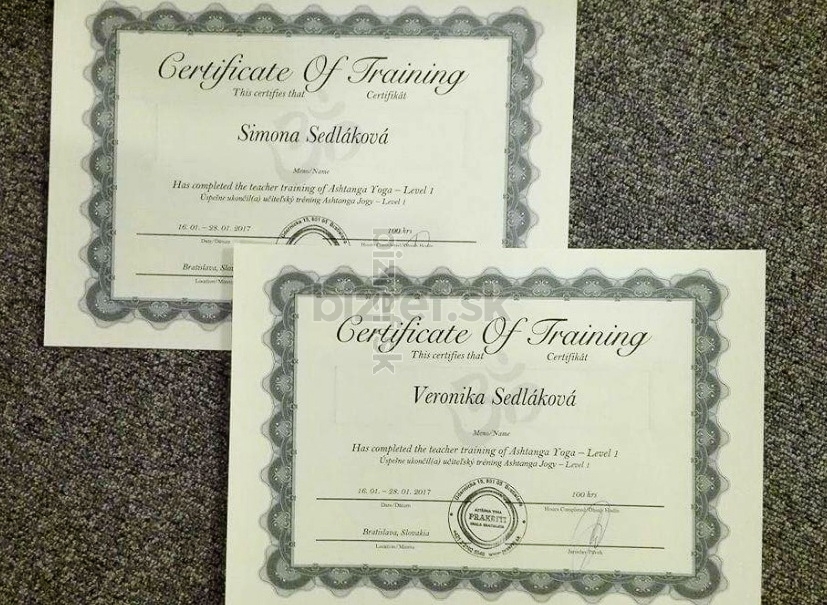 Naše certifikáty
