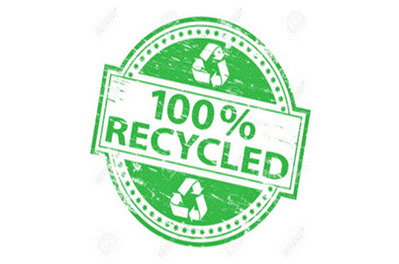 100% RECYCLED