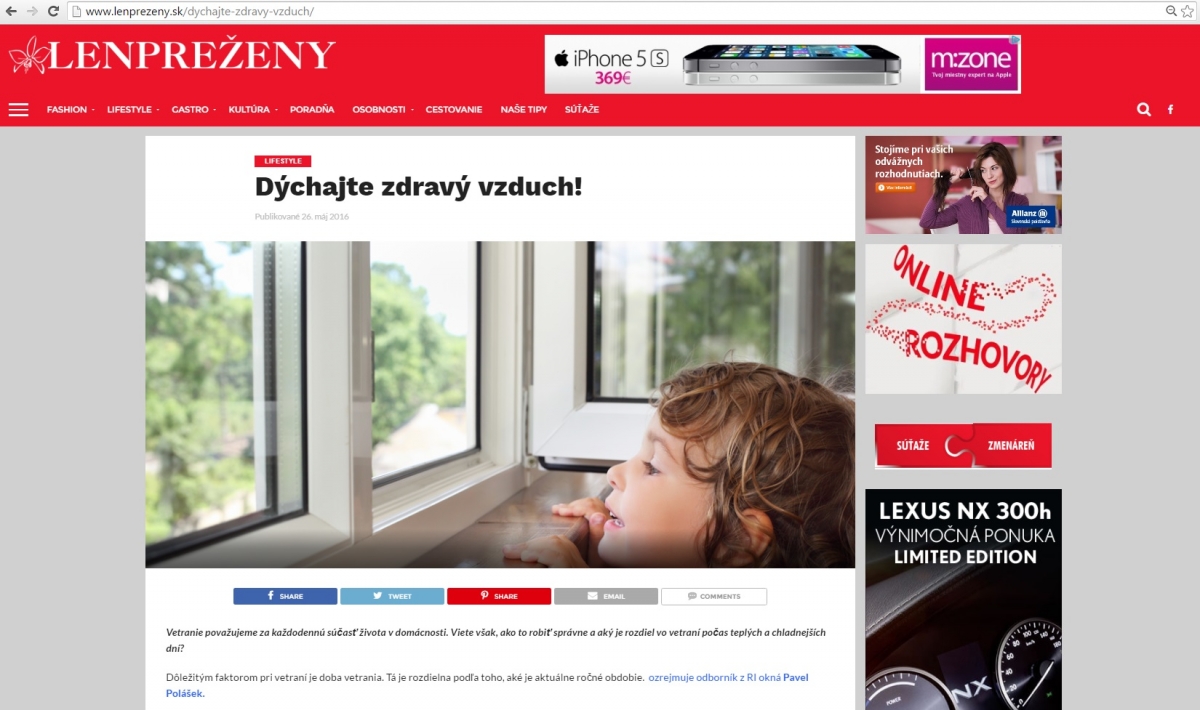 Dýchajte zdravý vzduch 1