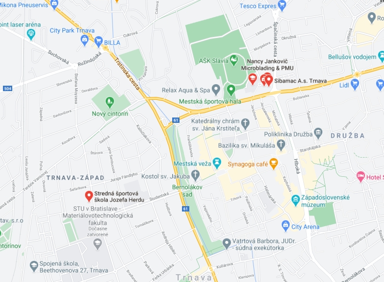 Mapa - Takto nás nájdete