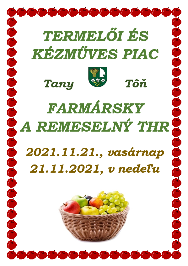 Farmársky a remeselný trh - Termelői és kézműves piac