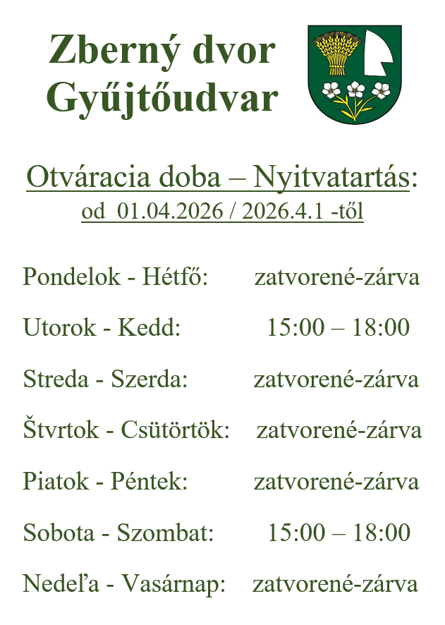 Zberný dvor - Gyűjtőudvar