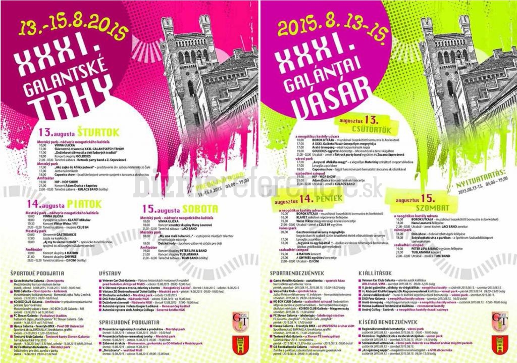 2015 - GALANTSKÉ TRHY