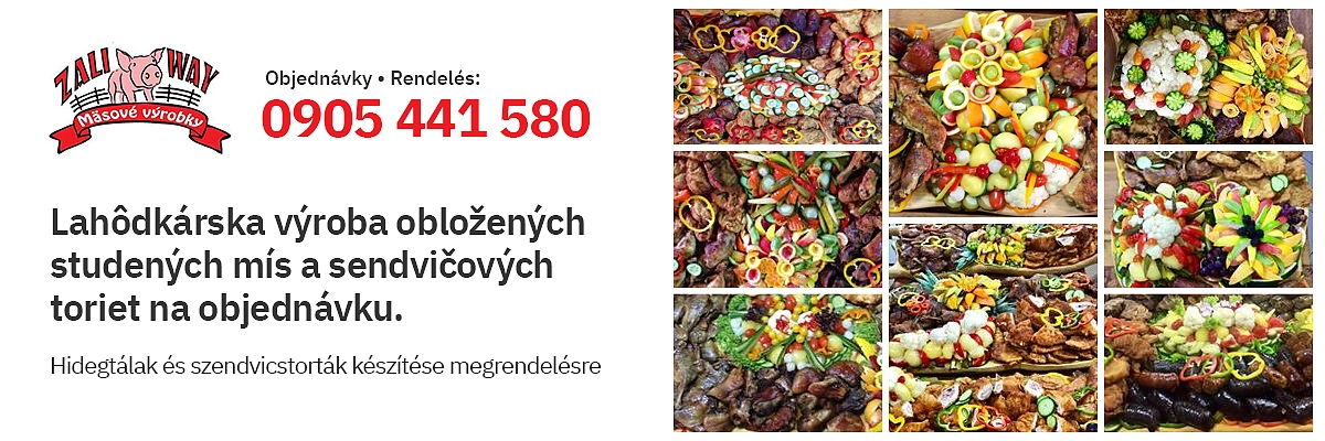 studené misy na objednávku Veľký Meder, studené misy Komárno, studené misy Nové Zámky, studené misy Tôň, studená kuchyňa Tôň