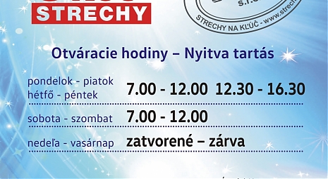 OTVÁRACIE HODINY