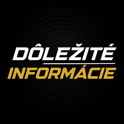 DÔLEŽITÉ INFOMÁCIE