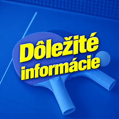 DÔLEŽITÉ INFOMÁCIE