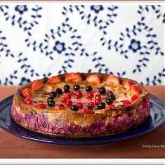 Čoko-ovocní cheesecake