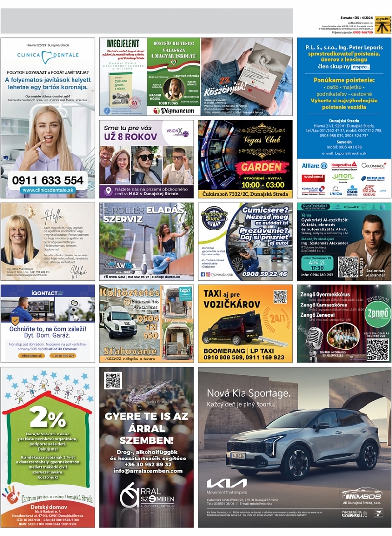 Reklama Dunajská Streda