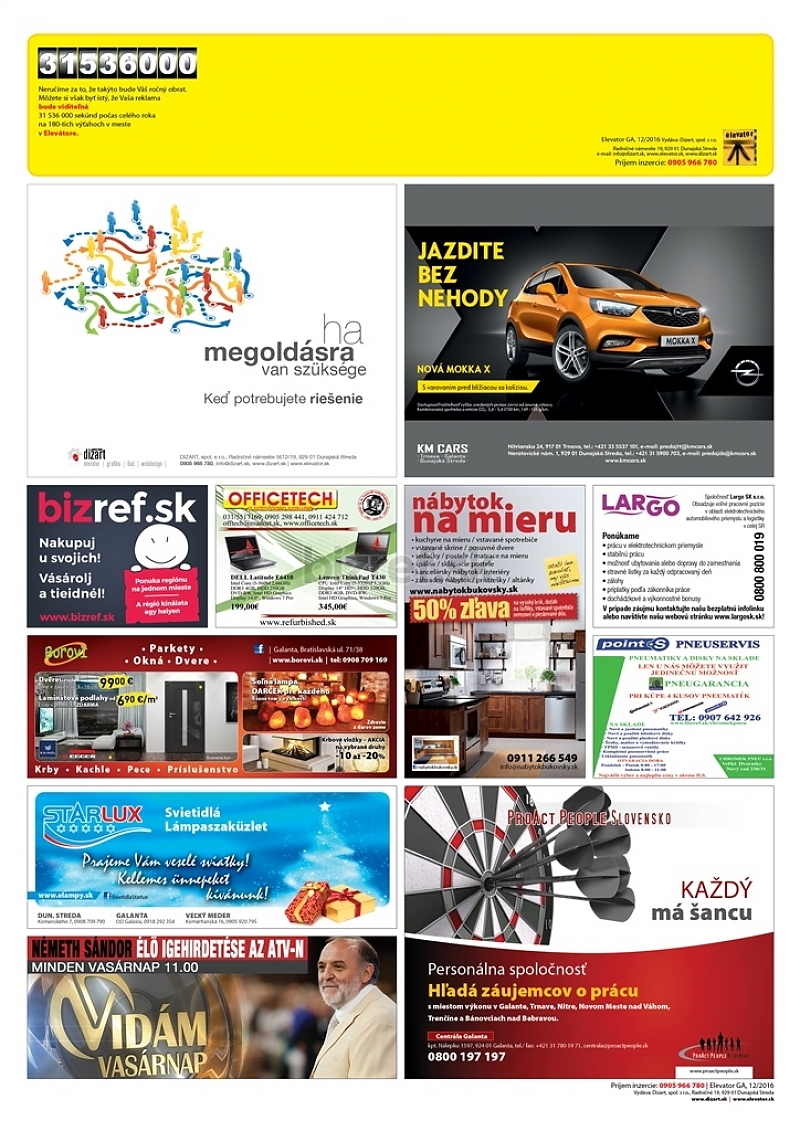 Aktuálna reklama Galanta