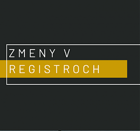 Zmeny v registroch