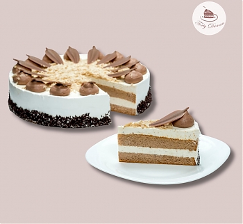 Bezlepková gaštanová torta s mascarpone-šľahačkovým krémom