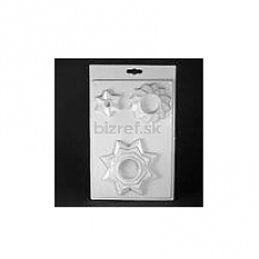 Forma na sádru - plastová - svietnik hviezda