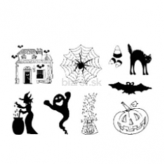 Gelové razítka - Halloween I.