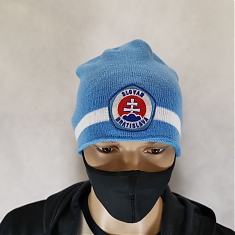 ŠK Slovan Zimná čiapka belaso-biela