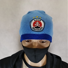 ŠK Slovan Zimná čiapka belaso-modrá Sr/Jr