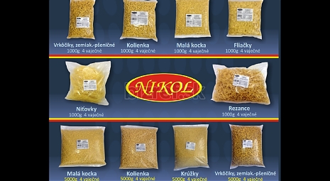 Cestoviny - produktový list