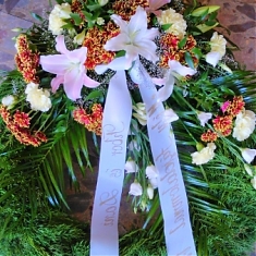 Smútočný veniec Chryzantéma