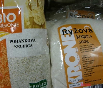 pohánková, ryžová krupica