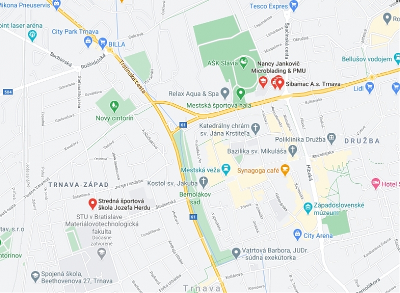 Mapa - Takto nás nájdete