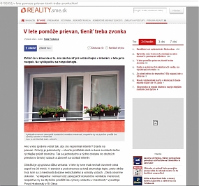 O vetraní v lete 1