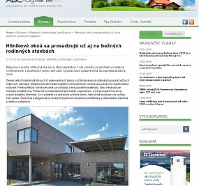Hliníkové okná aj pre rodinné domy 1