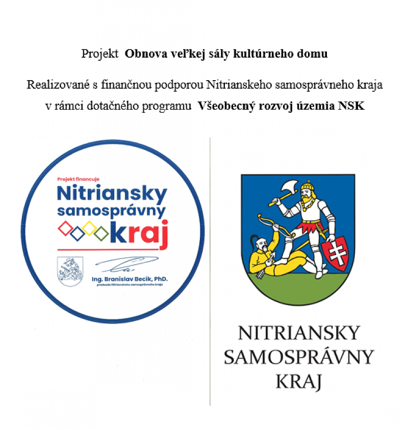 PROJEKT: Obnova veľkej sály kultúrneho domu /2024/
