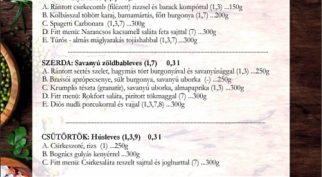 DENNÉ MENU - HU