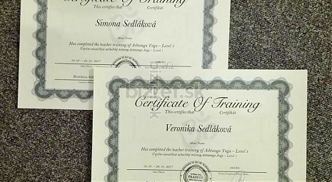 Naše certifikáty