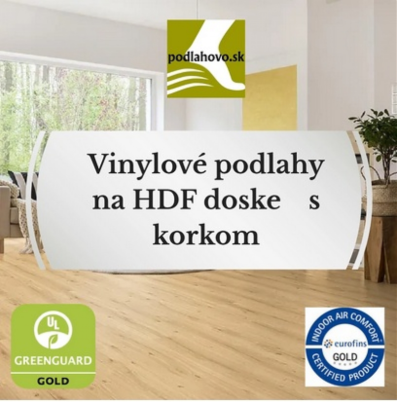 Vin. podlahy na HDF doske s korkom