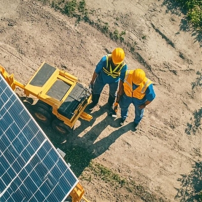 Zemné a výkopové práce pred realizáciou fotovoltickych elektrární a solárnych fariem