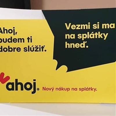 Nezabudnite, že u nás sa dá nakupovať na splátky cez spoločnosť AHOJ.