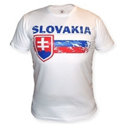 Tričko SVK vlajka biele