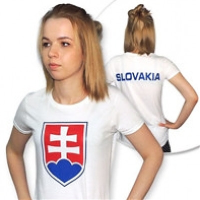 Tričko SLOVAKIA biele dámske