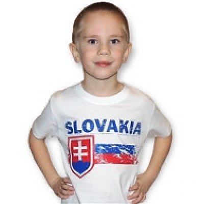Tričko SVK vlajka biele JR