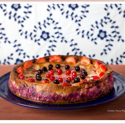 Čoko-ovocní cheesecake