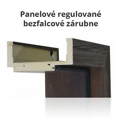 Panelové regulované bezfalcové zárubne
