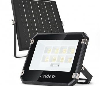 Preskočiť na koniec galérie obrázkov Preskočiť na začiatok galérie obrázkov Avide LED Reflektor SOLAR 50W CCT s ďiaľk.