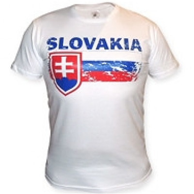 Tričko SVK vlajka biele
