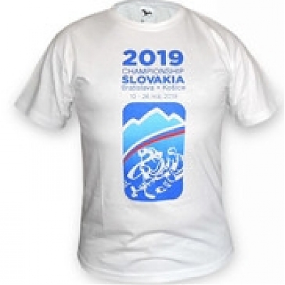 Tričko SLOVAKIA MS 2019 biele