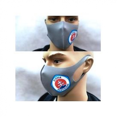 ŠK Slovan rúško sivé unisex (1x)