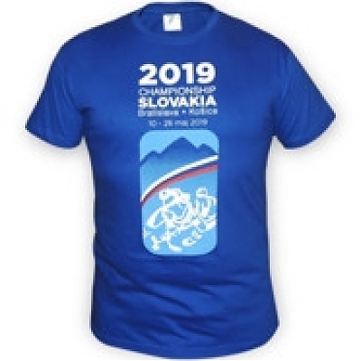 Tričko SLOVAKIA MS 2019 modré
