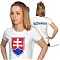 Tričko SLOVAKIA biele dámske