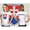 Tričko SLOVAKIA biele dámske