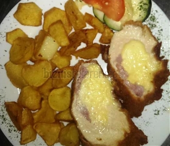 Kuracie prsia plnené so šunkou a so syrom