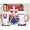 Tričko SLOVAKIA biele dámske