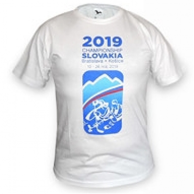 Tričko SLOVAKIA MS 2019 biele