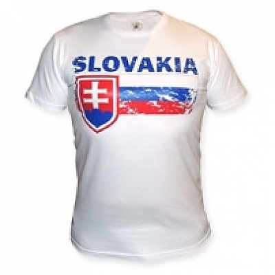 Tričko SVK vlajka biele