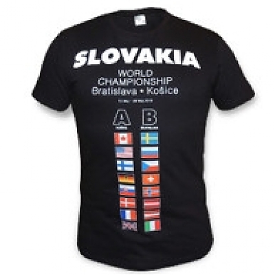 Tričko SLOVAKIA MS 2019 vlajky