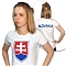 Tričko SLOVAKIA biele dámske
